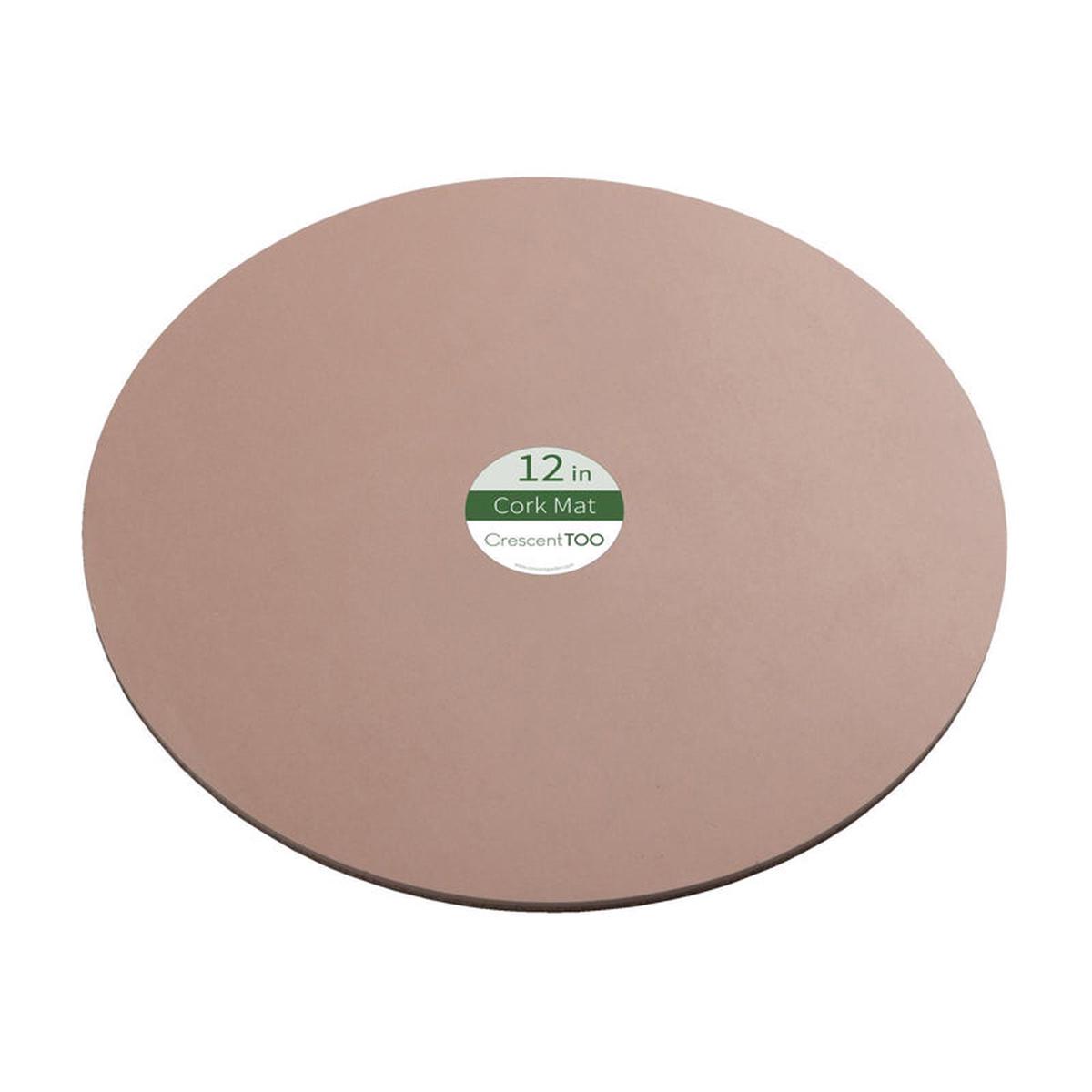 Cork Mat Saucer 12 Inch - Brown