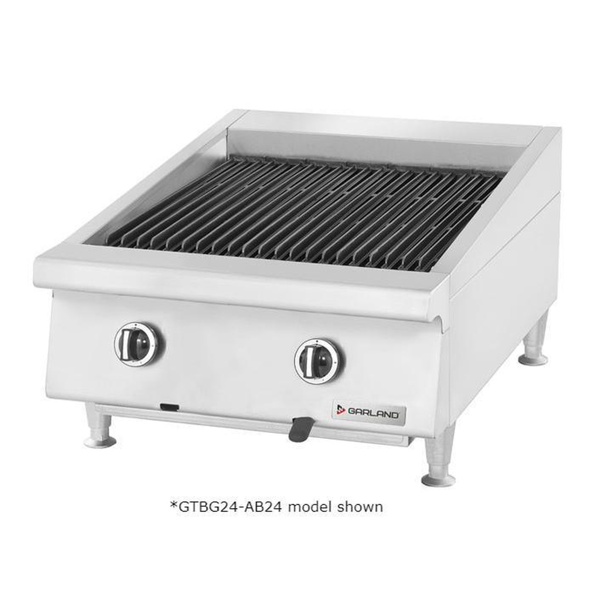 Garland GTBG48-AB48 48" Ceramic Briquette Natural Gas Charbroiler With Adjustable Grates - 120,000 BTU