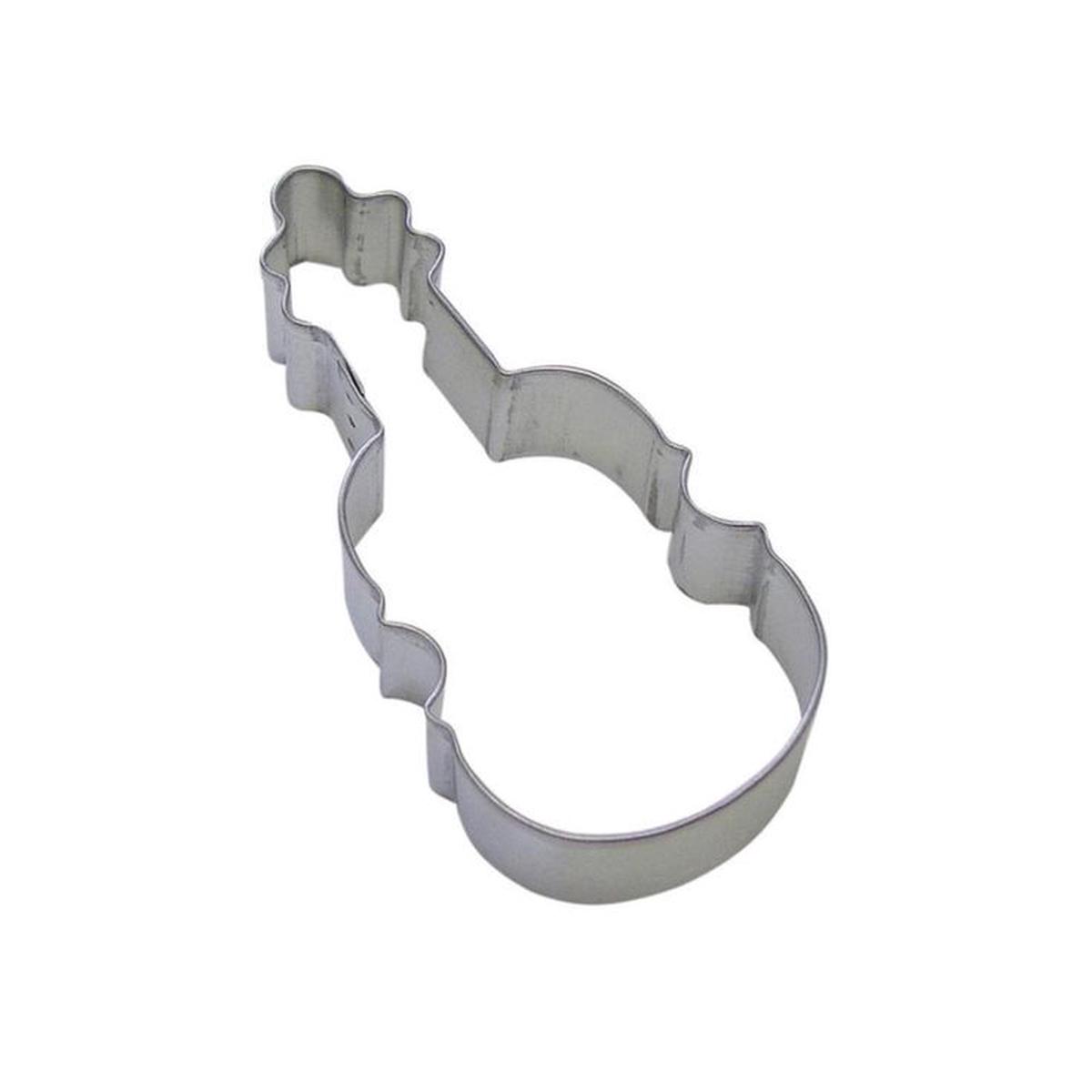 12-Piece 4.5 in. Violin Tinplated Steel Cookie Cutter & Recipe