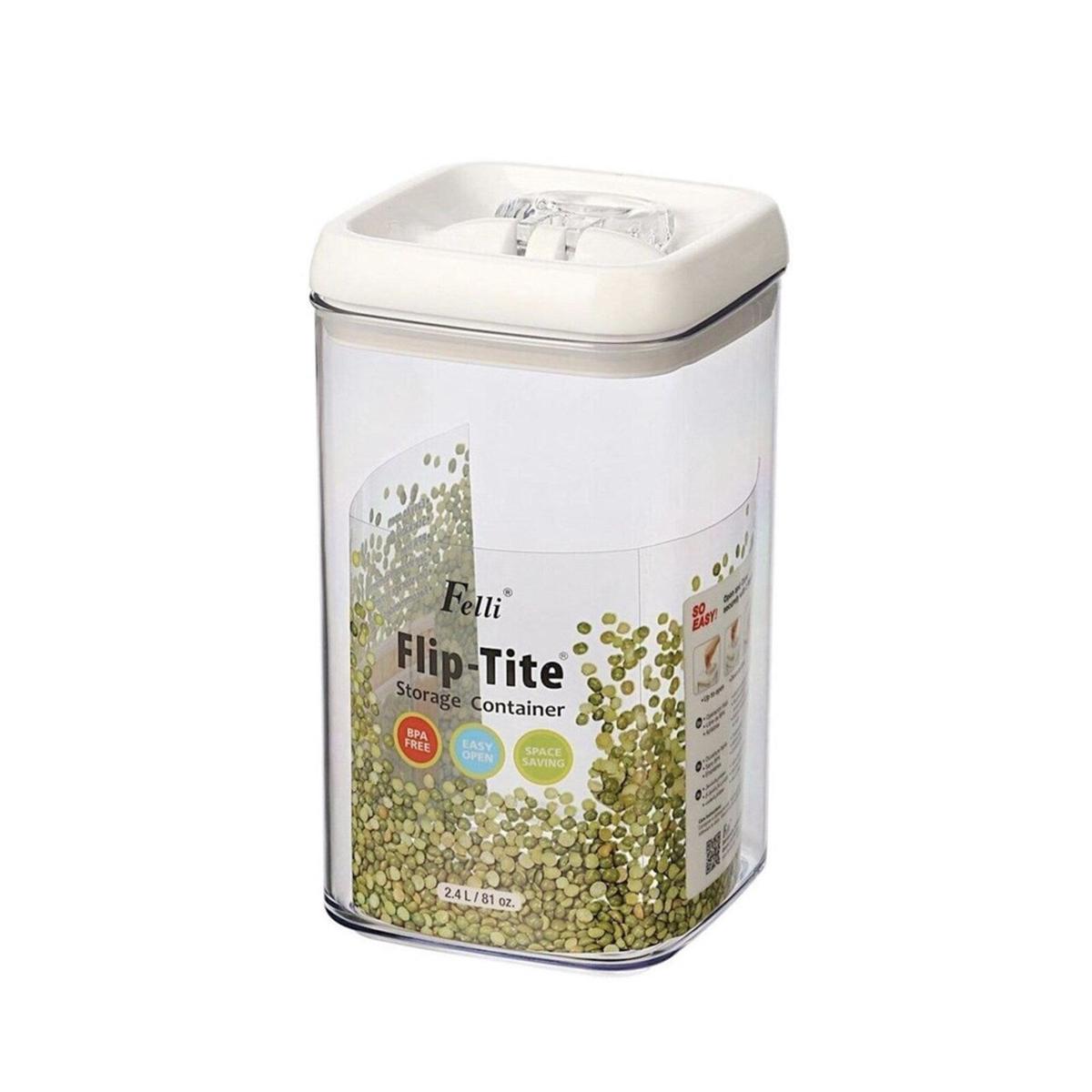 "FELLI NLQ509A-060 5"" SQUAR FLIP TITE CANISTER 13CM