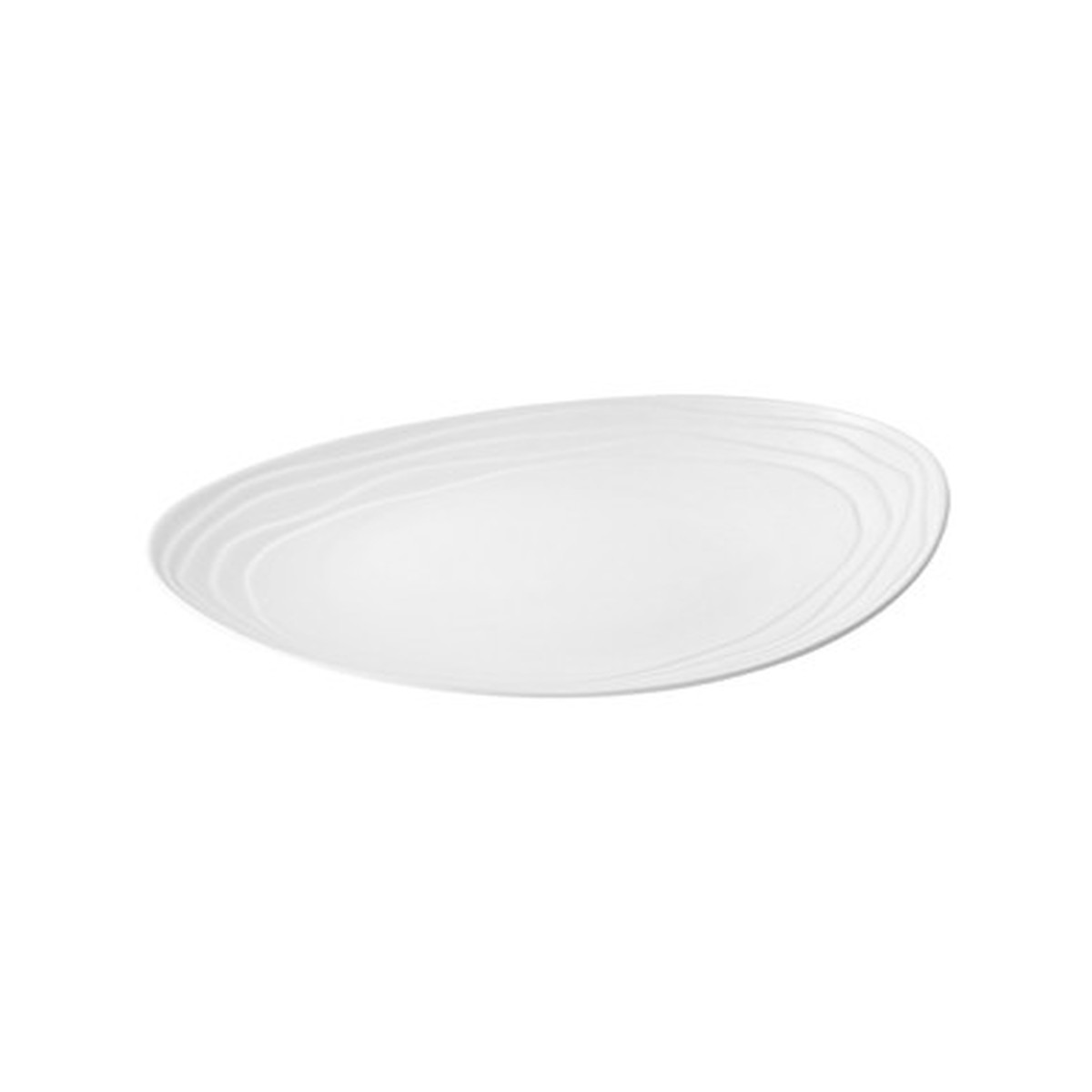 11.4 in. Ovalish Large Dinner Plate/ Serving Plate - Summit