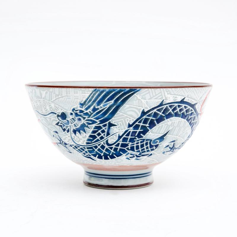 11.4cm Dragon Porcelain Rice Bowl  M