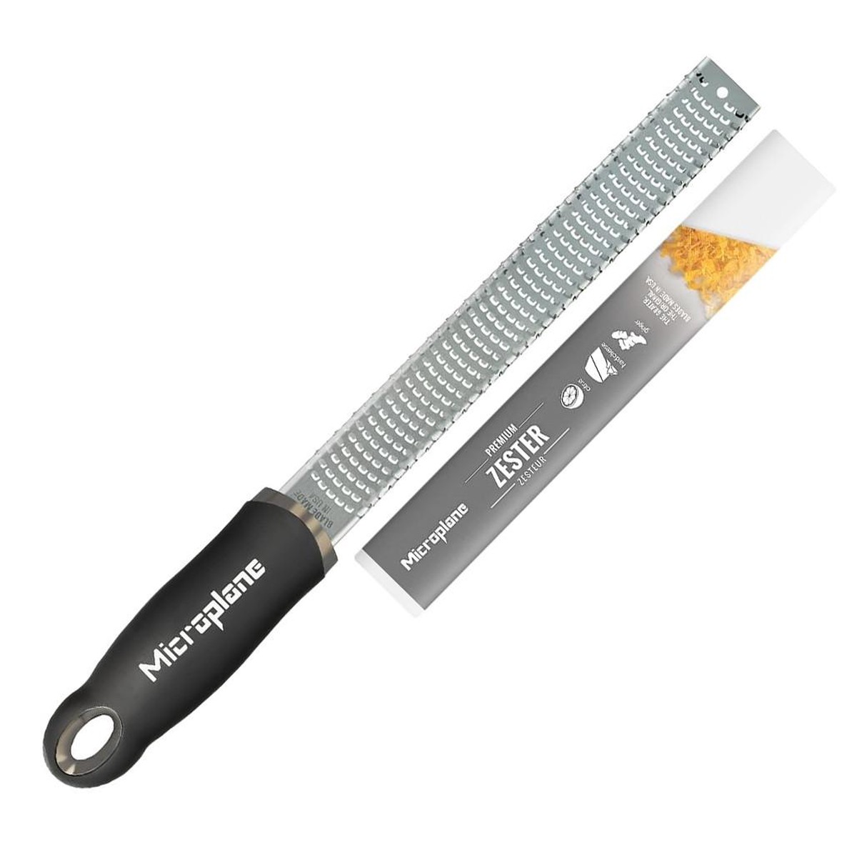 Zester Grater 12-in - Premium Classic Series, Black