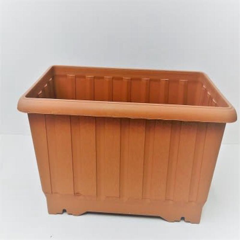 Classic Terracotta Plastic Rectangular Pot - 75cm