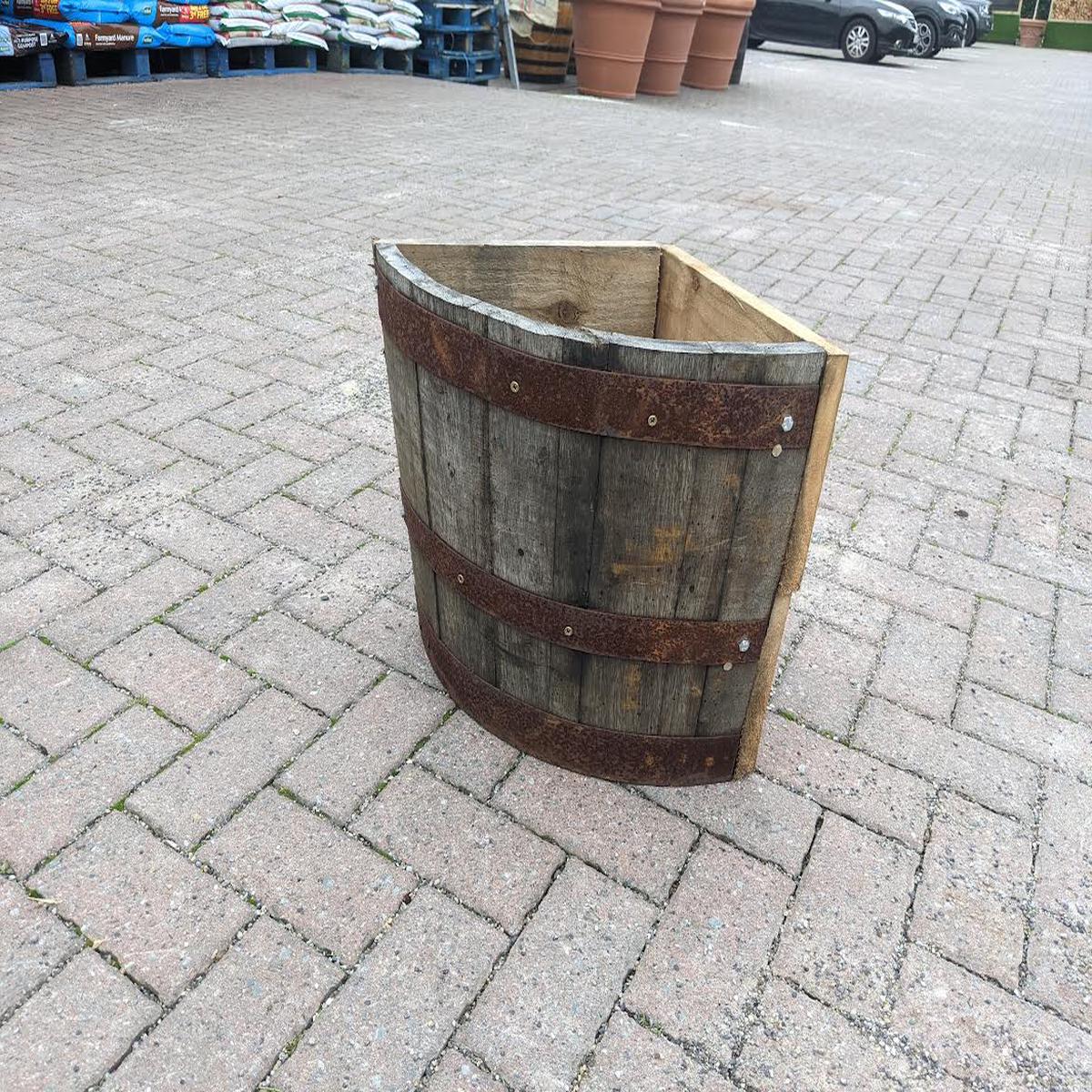 Raw Oak 1/8 Corner Tub 32cm