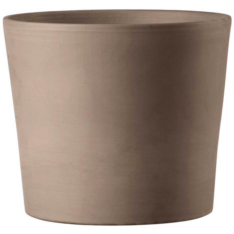 Vaso Cilindrico Clay Pot with Drainage | 8 inch Diameter