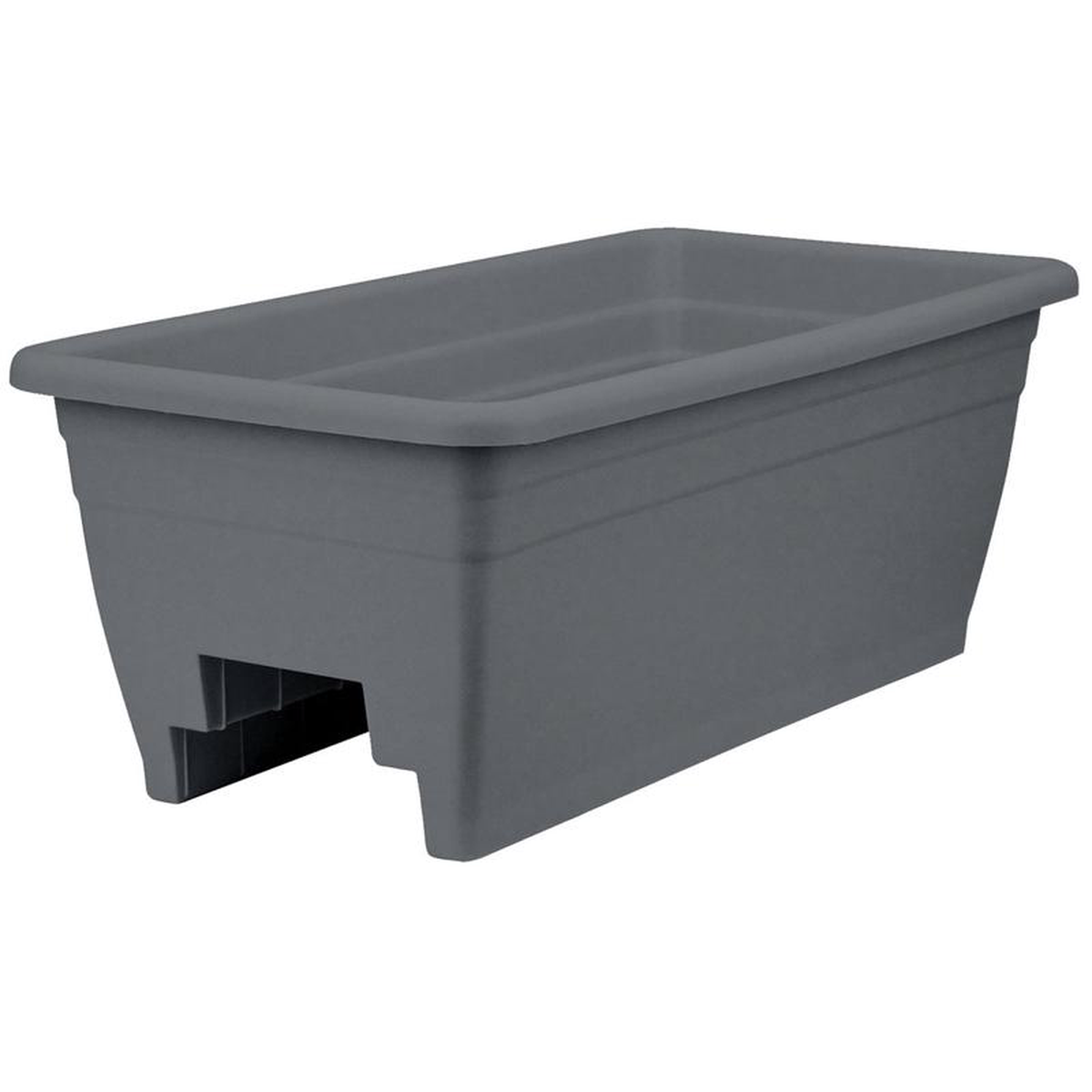 248243 Deck Rail Planter Warm Gray