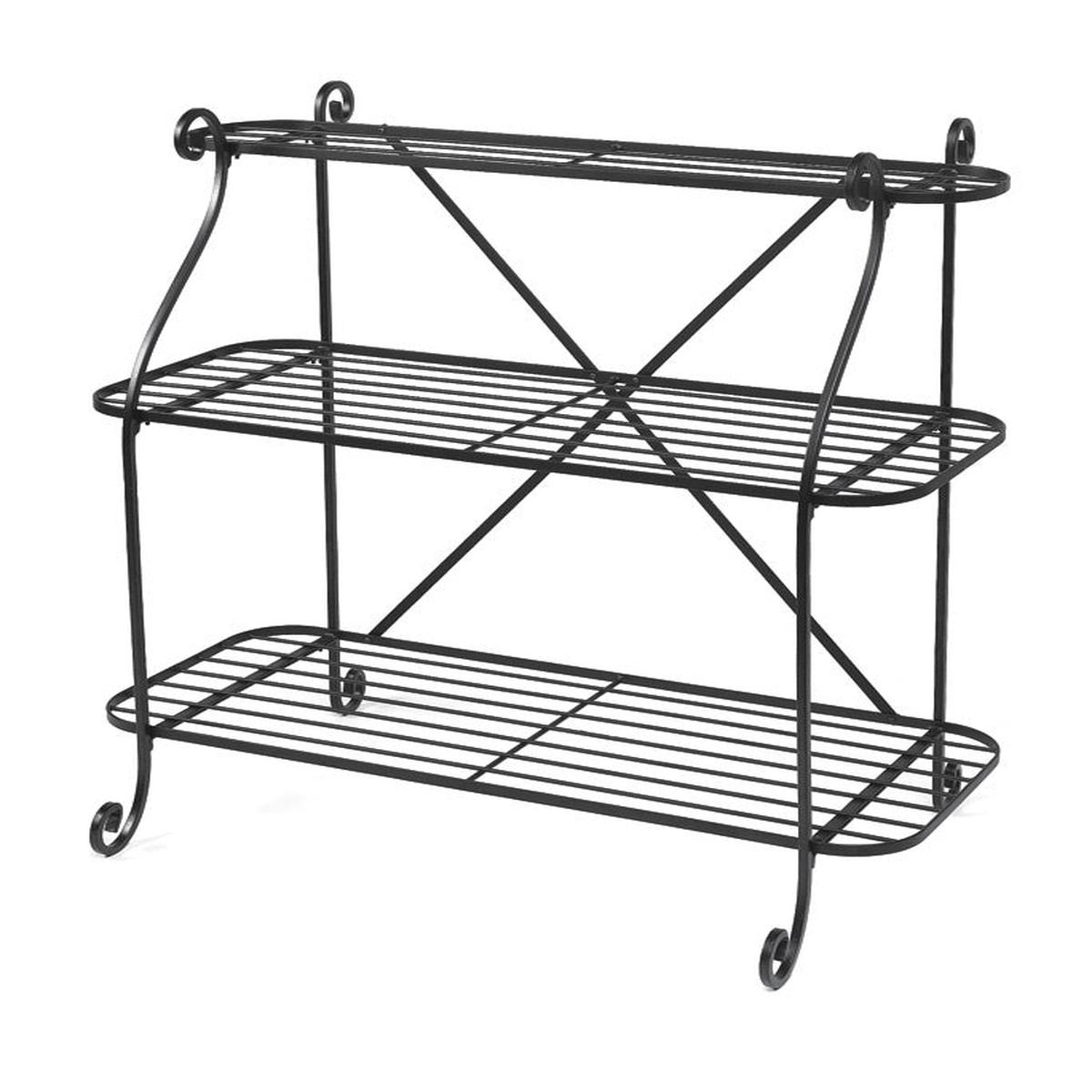 Wrought Iron 3 Tier Plant Stand