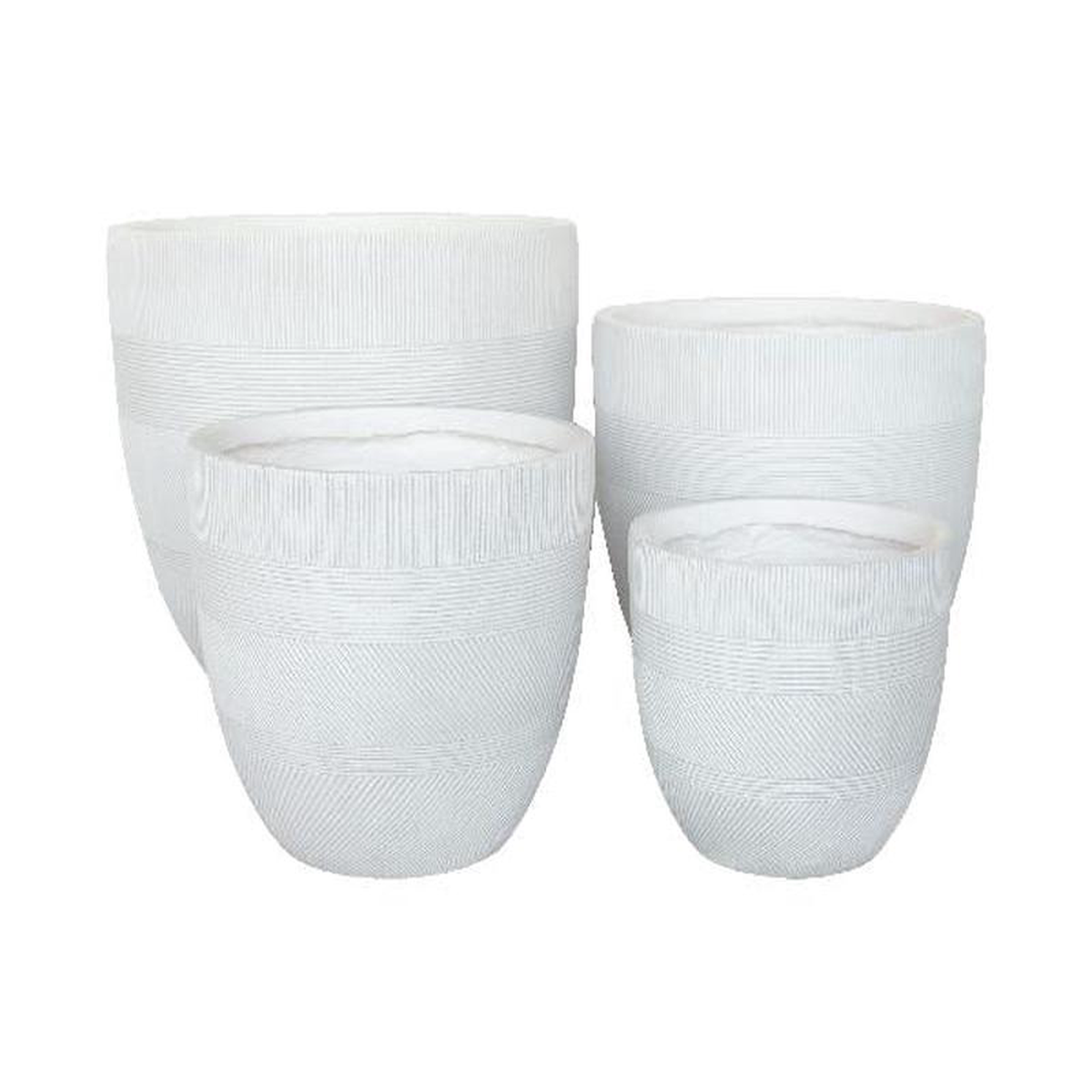 Winston Egg Pot White L