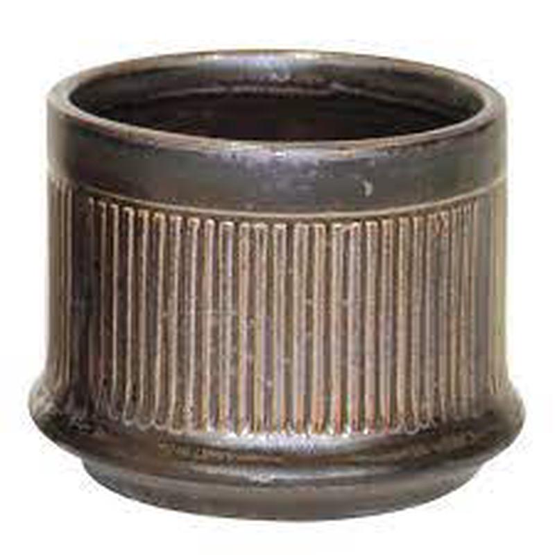 2.5" Goblet Ribbed Antique Pewter
