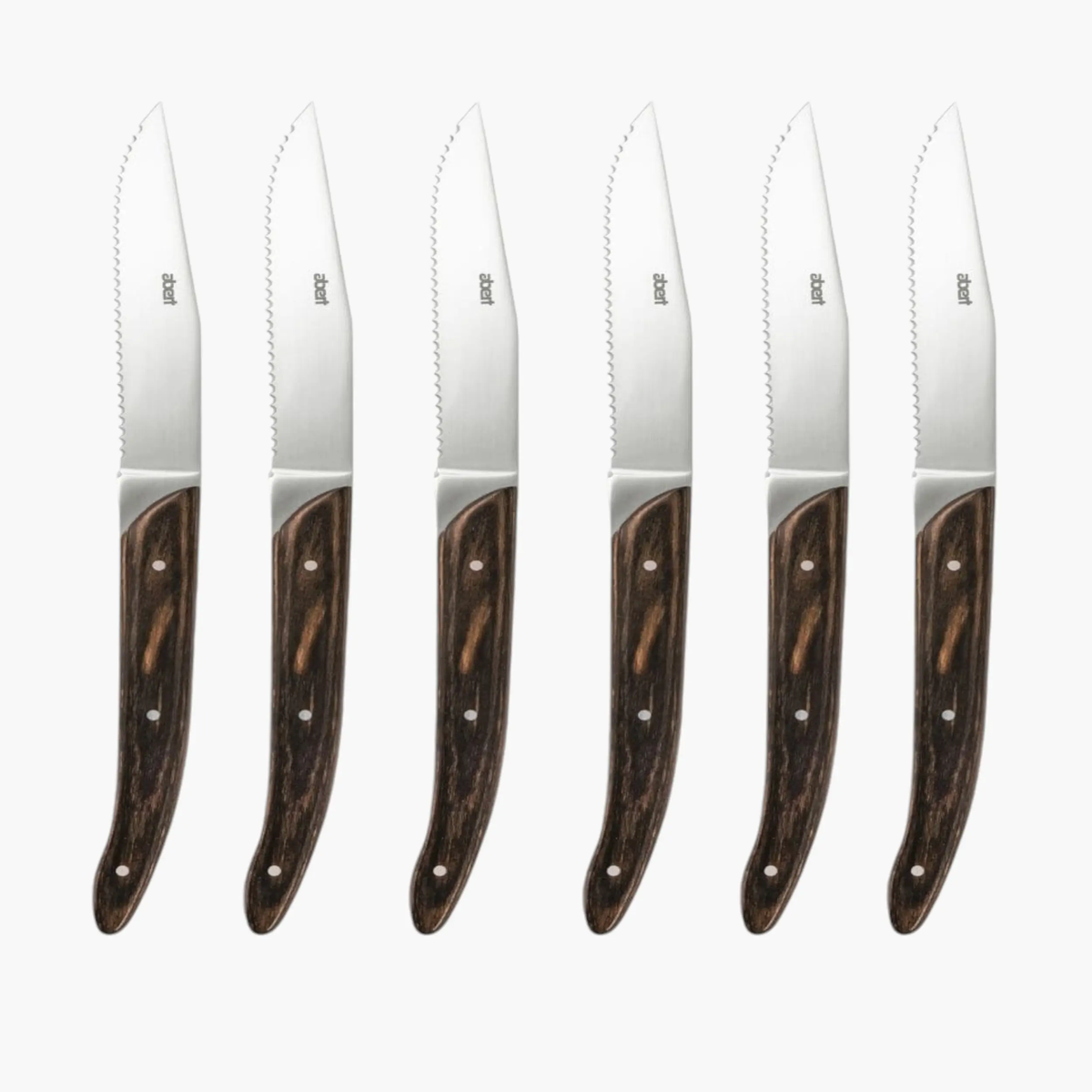ab+ by Abert Safari set 6 pcs steak knives serrated blade