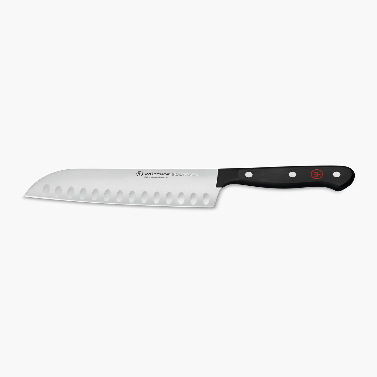 Wusthof Gourmet santoku knife with hollow edge 17 cm - 7 in