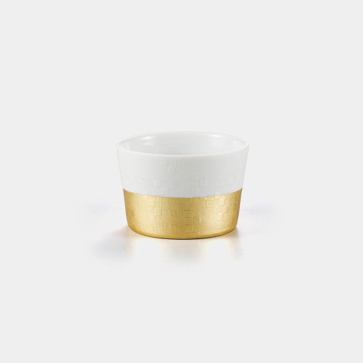 [BOWL] FOIL KOMON CHECKERED DISH | KANAZAWA GOLD LEAF | HAKUICHI