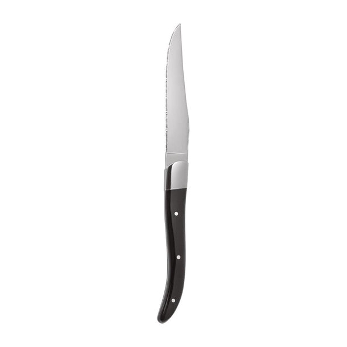 Acrylic Steak Knives Black Premium Steel Blade & Riveted Handle Dining & Restaurant