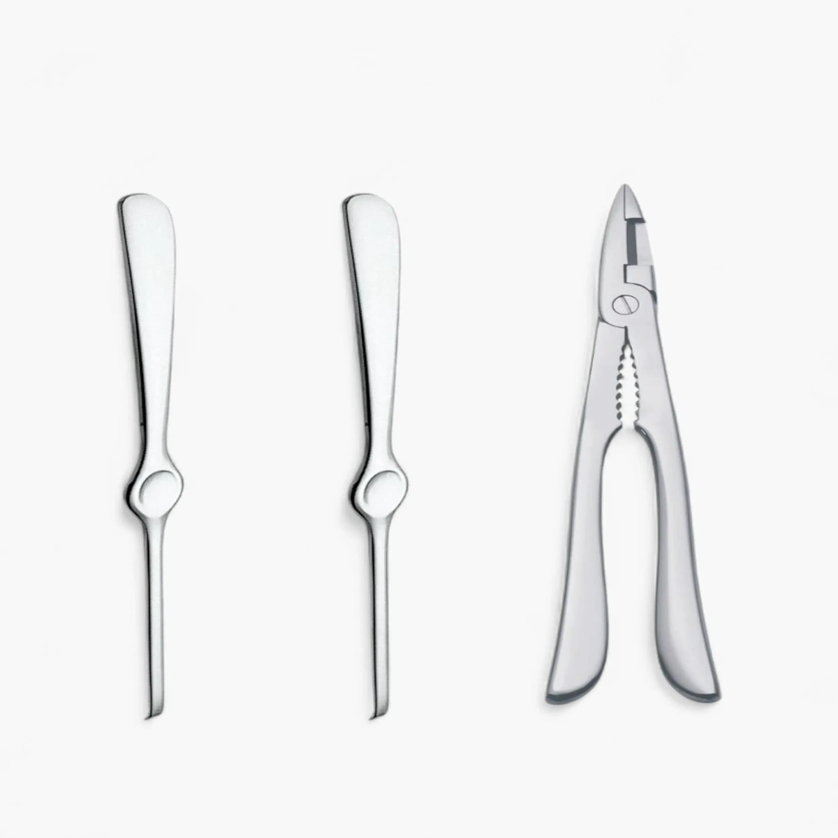 ab+ by Abert Set 3 pcs shellfish steel
